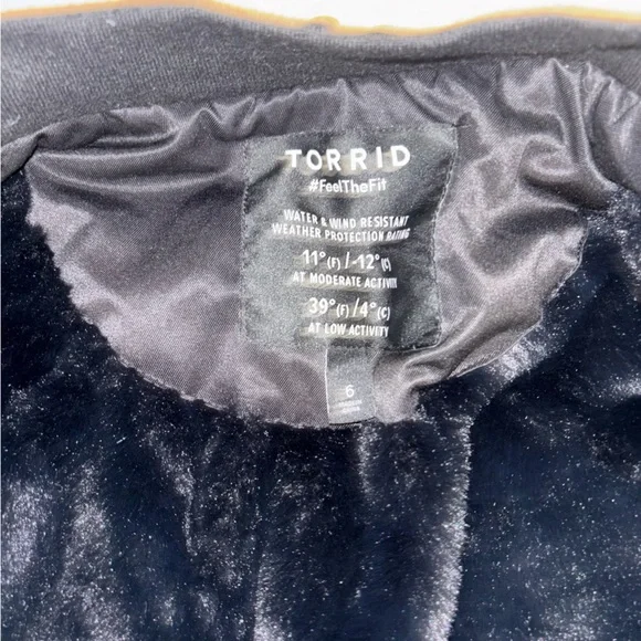 Torrid Black Puffer Jacket! Super warm! - Picture 5 of 5